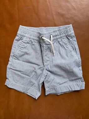 GAP Navy Pinstripe Cotton Shorts, 3T